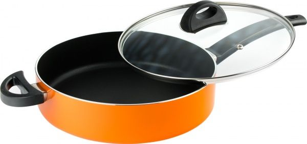 Сотейник с крышкой Eclipse 26 см оранжевый 3700160 BergHOFF