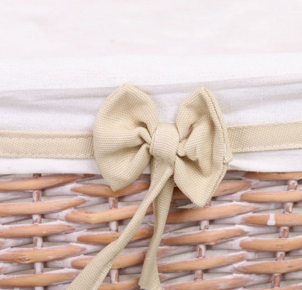 Корзина плетеная с текстилем Tony Bridge Basket детская 46x35x20 см HQ10-072-3 