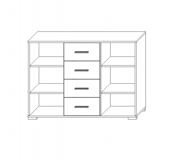 Комод SOKME 120 Ріо дуб сонома/дуб сонома 