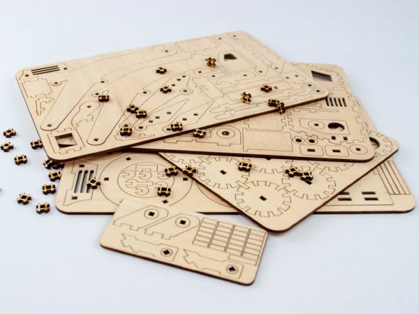 Дерев'яний 3D-конструктор Зірка Екскаватор 96285