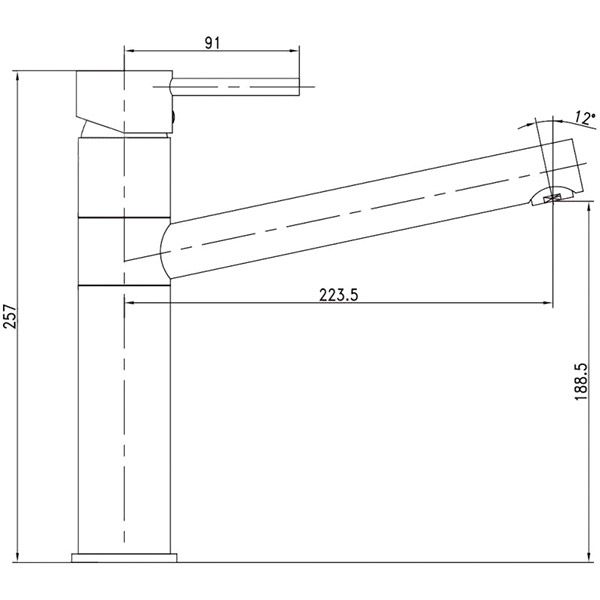 Смеситель для кухни Imprese Lotta 55402-SS
