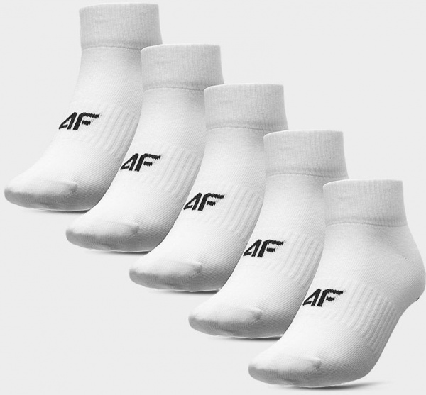 Шкарпетки 4F SOCKS CAS F216 (5PACK) 4FWAW23USOCF216-10S р.35-38 білий