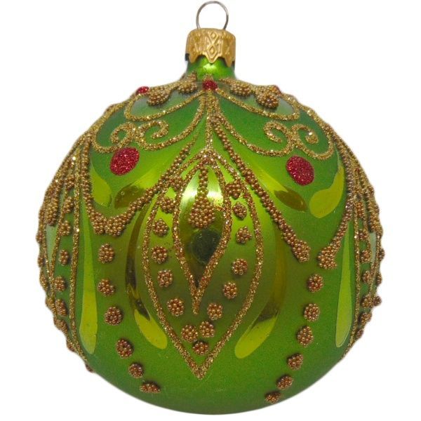 Шар новогодний d80 восточная 2 