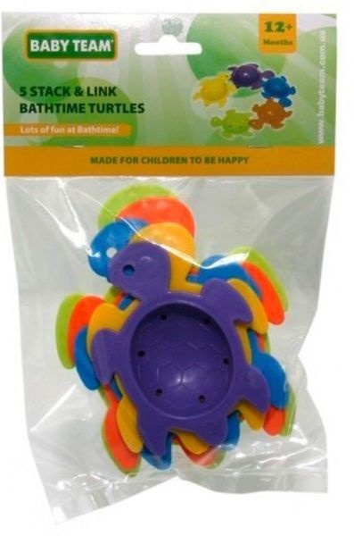 Ігровий набір для ванної Baby Team Веселі черепашки 5 шт