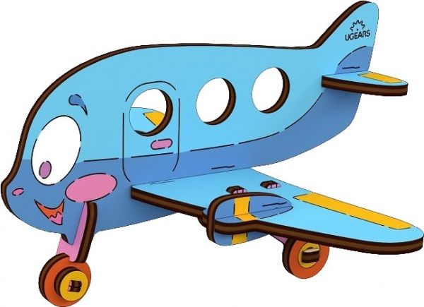 Раскраска UGEARS Аэроплан