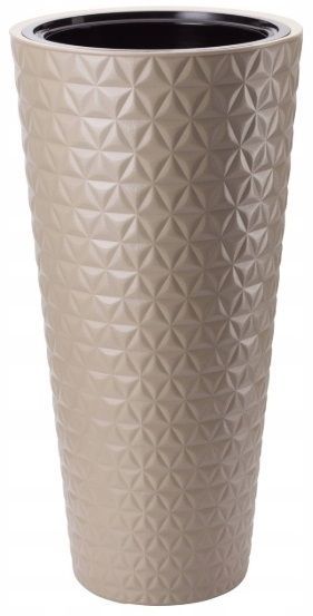 Горшок пластиковый Form Plastic Диамант Слим-30 круглый 25л латте (2930-002) 