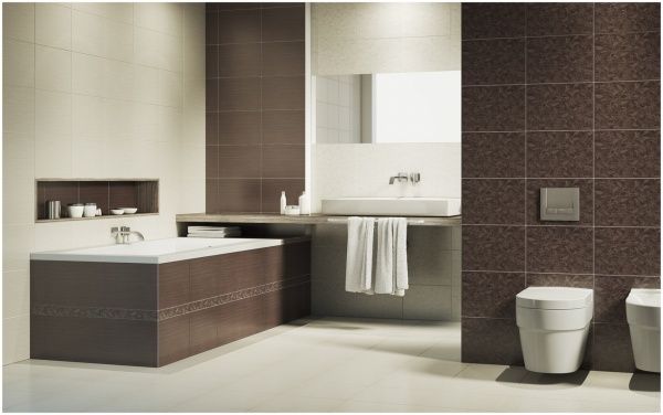 Плитка Cersanit Танака Флауер крем декор 25x35 