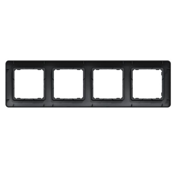 Рамка чотиримісна Schneider Electric Sedna Design універсальна чорний SDD314804