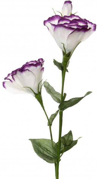 Растение искусственное Лизиантус бело-фиолетовый E276BL