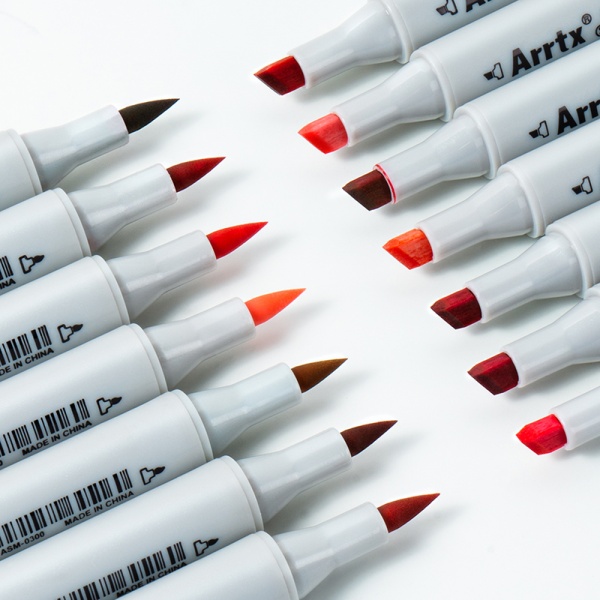 Набір маркерів Arrtx Oros ASM-03RD 24 кольори червоні відтінки LC302536 