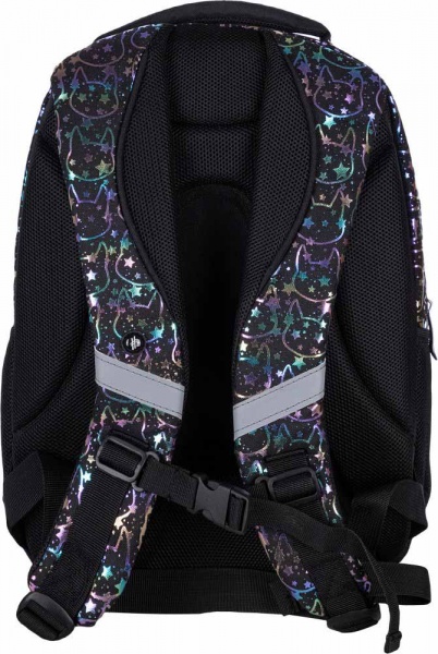 Рюкзак молодіжний Hash #Школа AB330 Neon kitty з голографічним ефектом 18.5 л 39 х 28 х 15 см
