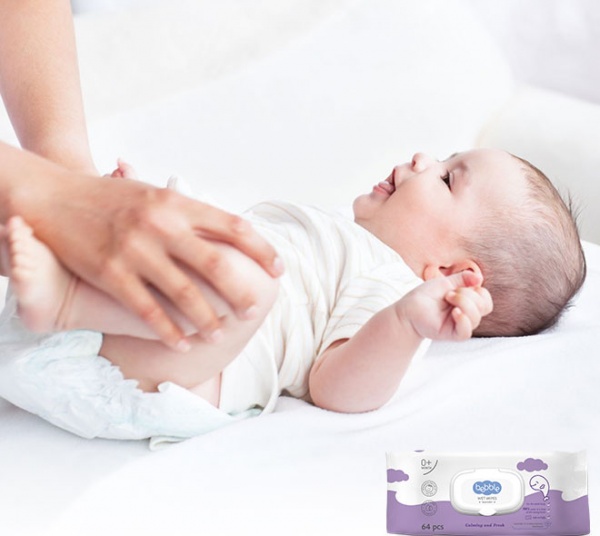 Детские влажные салфетки Bebble Лаванда 64 шт.