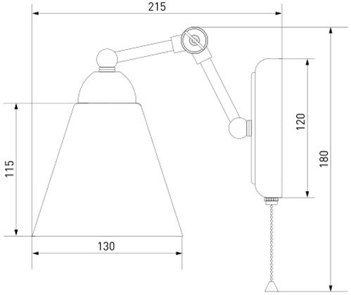 Бра Strotskis Nigella 1x40 Вт E27 сірий/металік 70052/1 