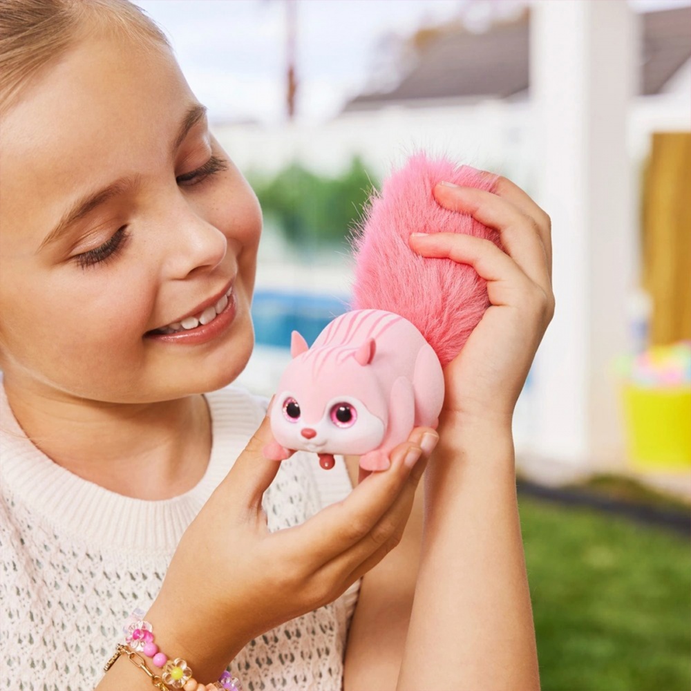 Игрушка интерактивная Pets & Robo Alive S1 Белочка розовая 9565B