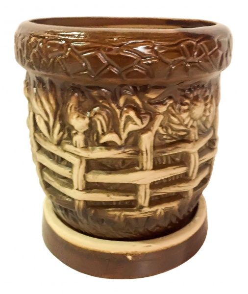 Горщик Село №1 круглий 0,6 л коричневий 