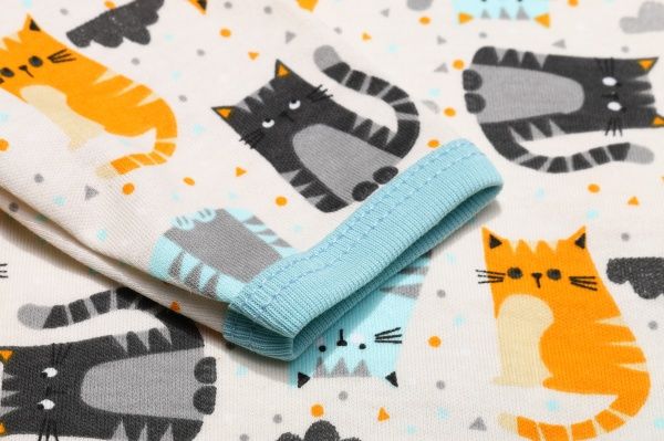 Боди Bambinelli Котики р.68 бежевый с принтом 