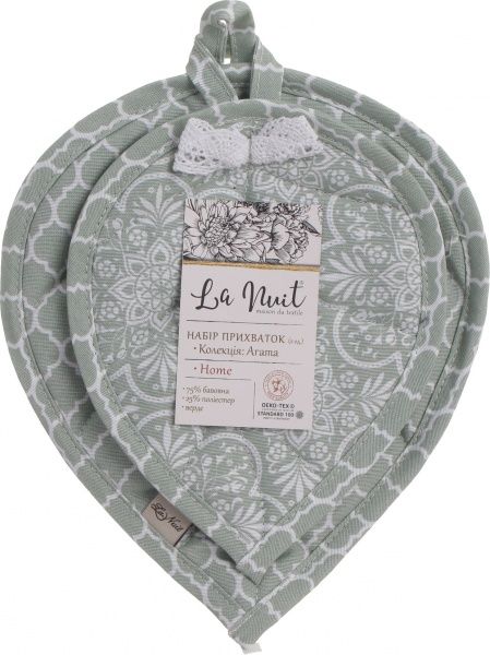 Набір прихваток Агата верде La Nuit 