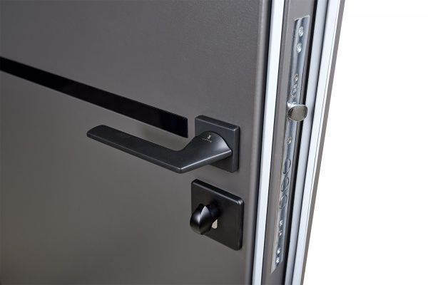 Дверь входная Abwehr АП2-251 096Л (КВЦ) ЧФ Securemme2019/Securemme20161 серый 2050x960мм левая