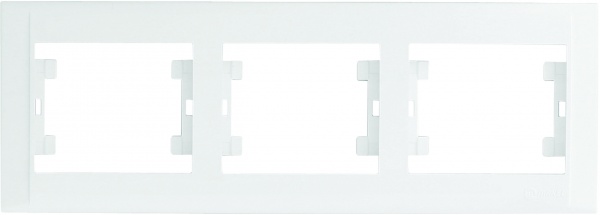 Рамка трехместная Makel Defne горизонтальная белый 42001703