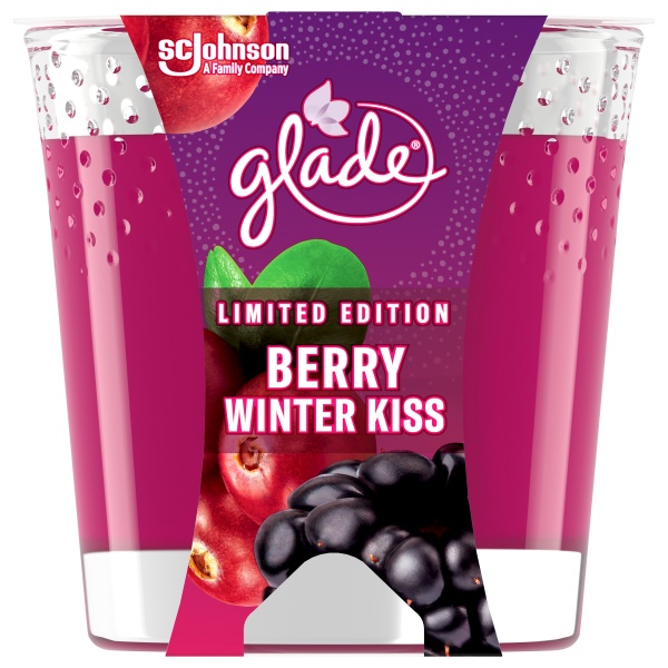 Свеча ароматическая Glade Berry Winter Kiss 129 г