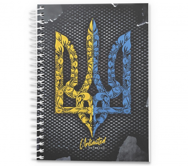 Блокнот Металлический трезубец А7 48 лист. 1В2319 Аркуш