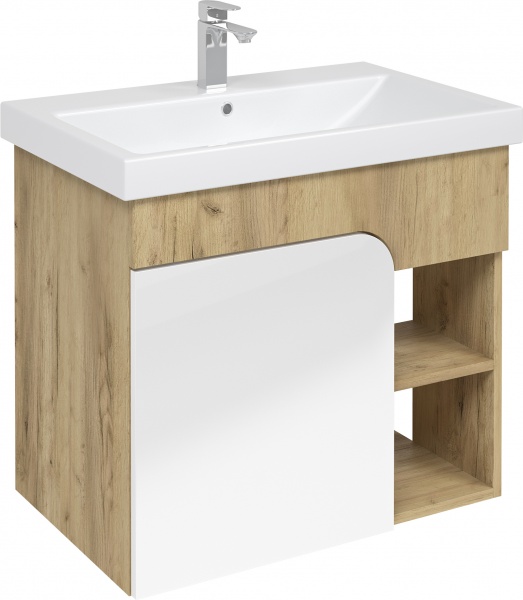 Тумба підвісна Water House Оніка 70 дуб крафт золотий під умивальник