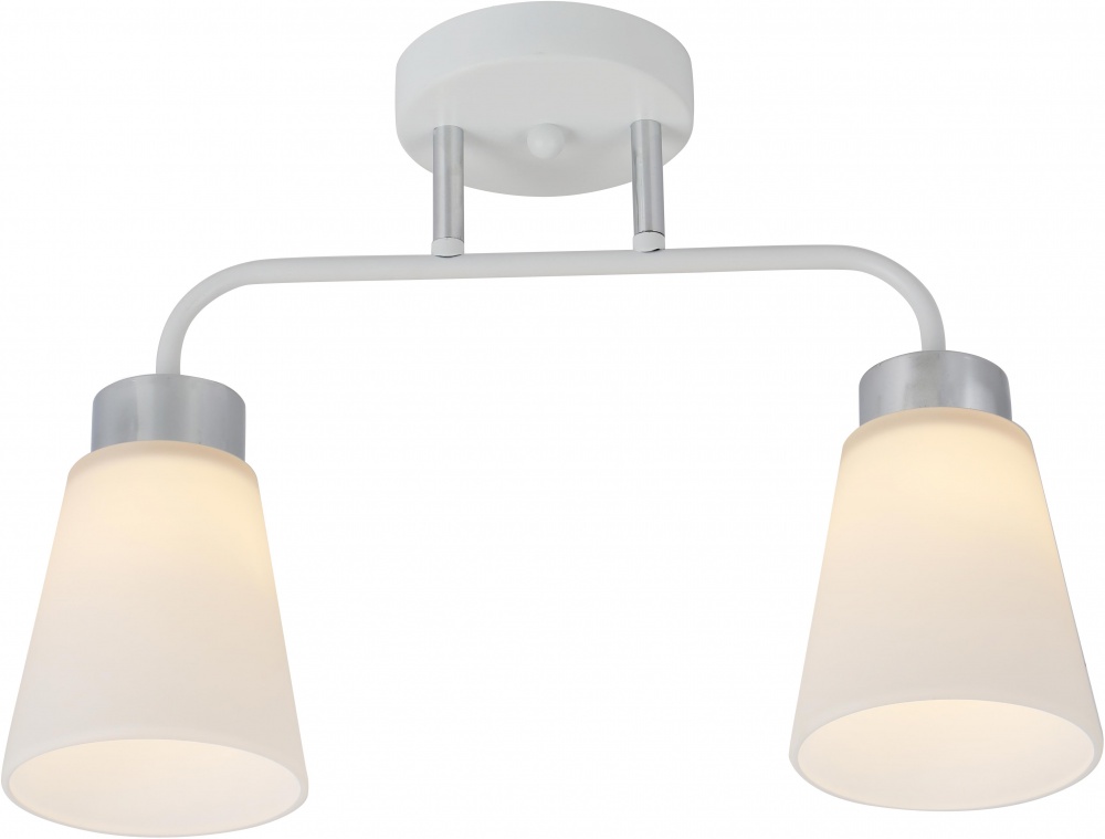 Люстра потолочная Sensio Jupiter 2x40 Вт E27 белый ALG-07539/2