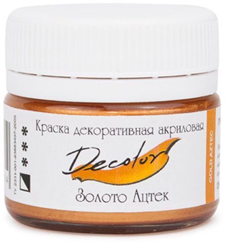 Акрил для декора Золото Ацтек 50 мл Деколор ТАИР