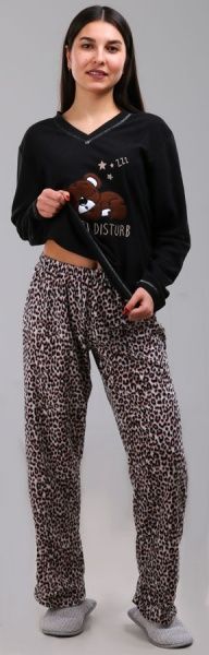Костюм домашний женский La Nuit Leopard р. M черный 