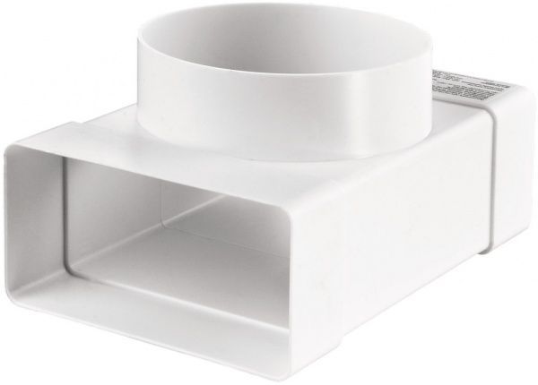 Тройник для плоскиx и круглыx каналов  ВЕНТС 110x55/d100 531 35698