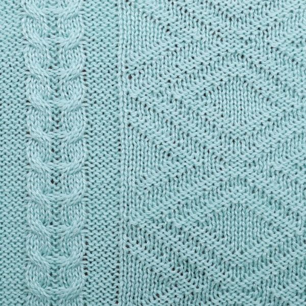 Наволочка декоративна ажурна Тіфані 45x45 см блакитний Прованс 