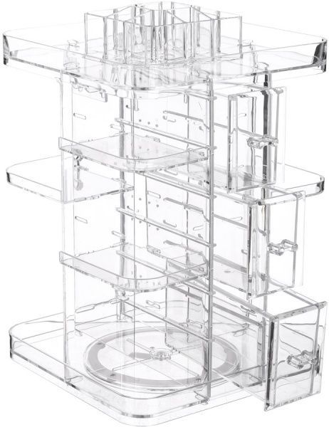 Органайзер настольный Huge 27x24.1x37 см прозрачный Qiaofeng SF-1802