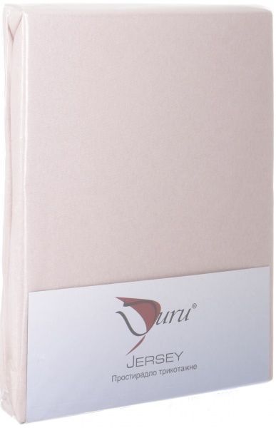 Простирадло на резинці трикотажне 100x200 см світло-рожевий Durutex 