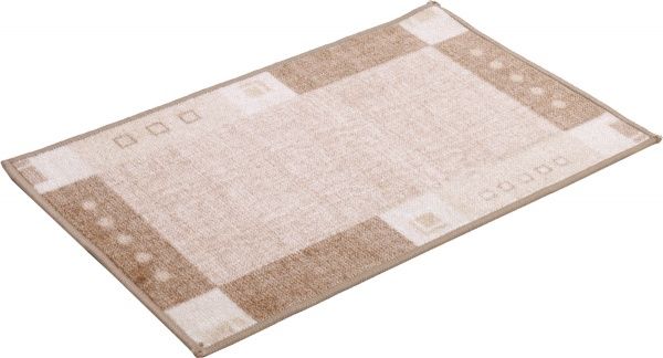 Килимок Cleopatra for Trading and International Marketing на гумовій основі карвед 50х80 см ббежевий з коричневим