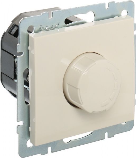 Светорегулятор поворотный Lezard Rain 500Вт IP20 крем 703-0388-116
