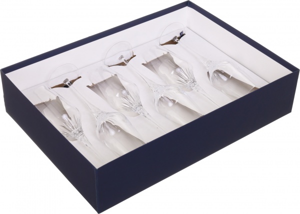 Набор бокалов для шампанского Contessa Elypse 240 мл 6 шт. Vema 