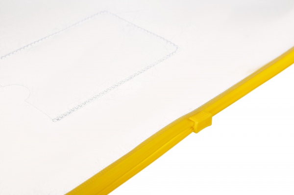 Папка на молнии прозрачная A4 PVC 4-207 4Office 