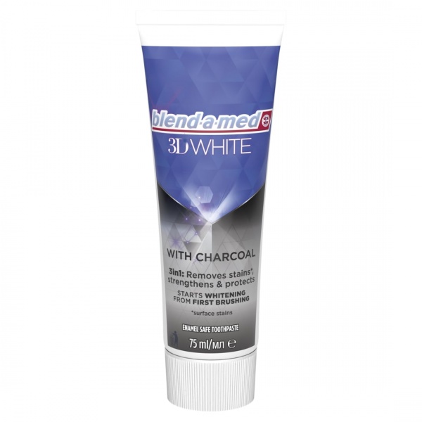 Зубна паста Blend-a-Med 3D White Деревне вугілля 75 мл