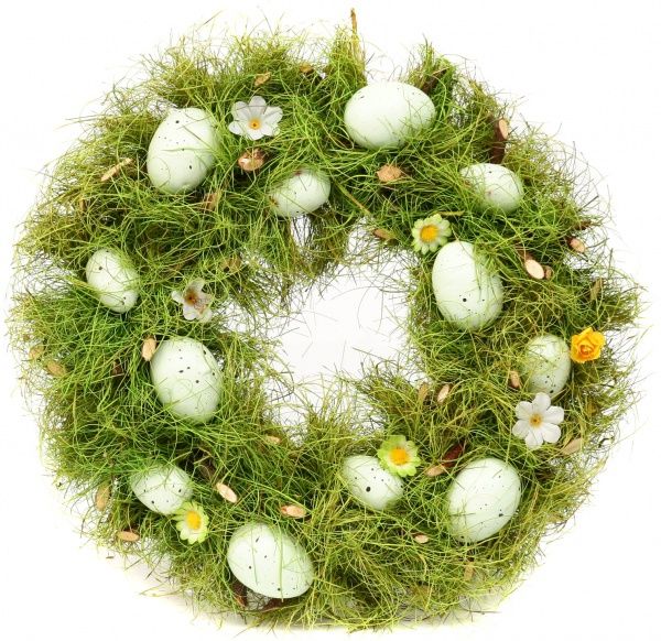 Венок из яиц на траве WJ978