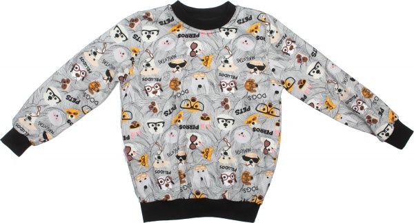 Свитшот Моя планета р.110 серый 