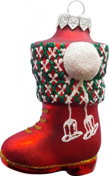 Подвеска Юріта Сапожок фигурка красный с рисунком