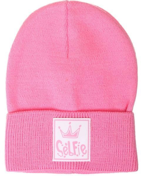 Шапочка детская для девочки Kraft+ 2641 р.50 темно-розовый 