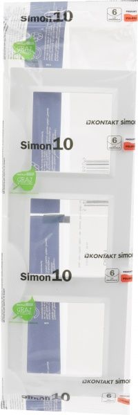 Рамка тримісна Simon SIMON10 універсальна білий CR3/11