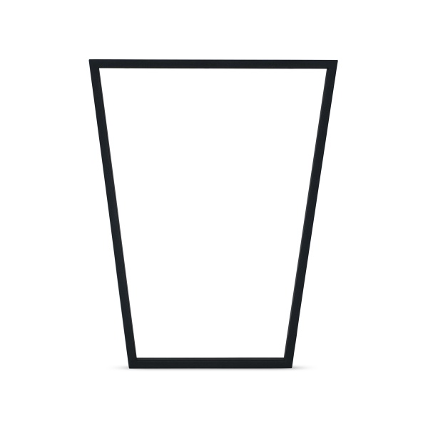 Ножка для письменного стола Трапеция 400x600x750 черная 