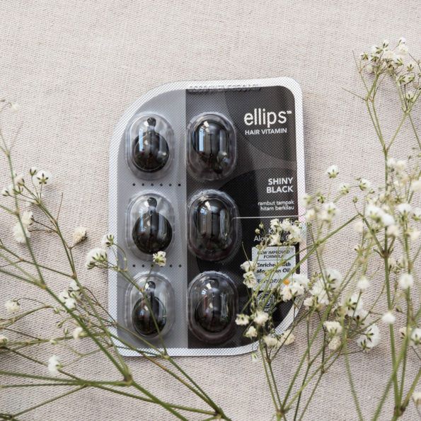 Олія Ellips Shiny Black для темного волосся 6 мл