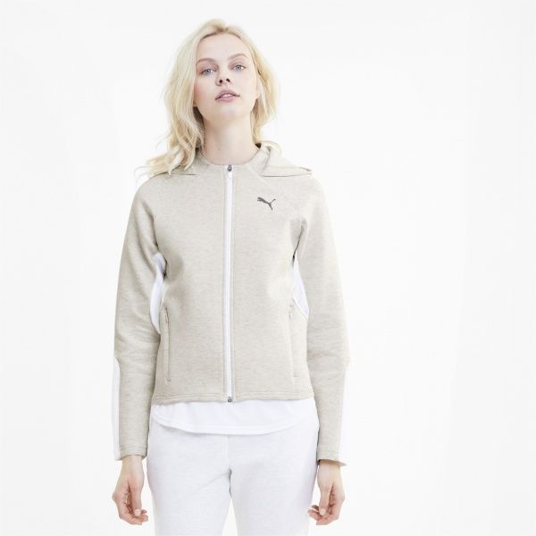 Джемпер Puma Evostripe Full-Zip Hoodie 58353219 р. S білий