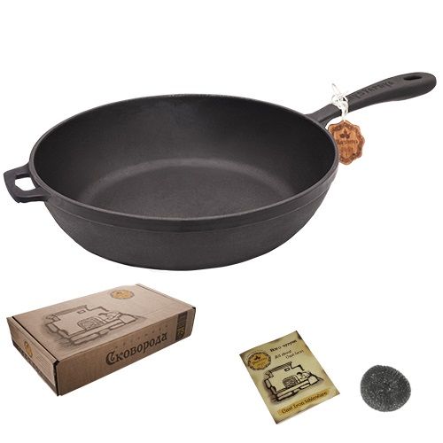 Сковорода чугунная литая 28x6 см Т204 Maysternya