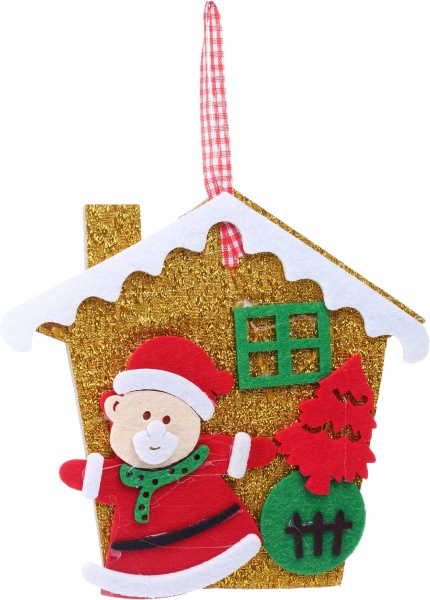 Декоративная подвеска ПіонеR Домик (2 вида) 91748-PN 15 см в ассортименте