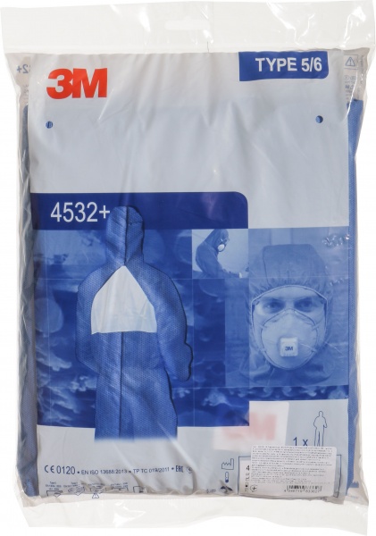 Комбінезон захисний 3M р. M зріст 5-6 4532+ синій