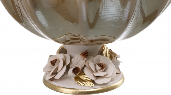 Фруктовница коричневая PIOVRA GRIGIO GREY 40X40X24 White cristal